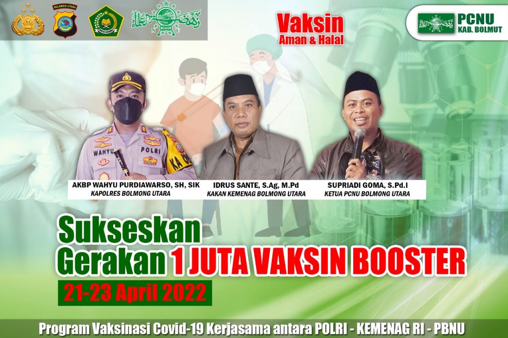 Kolaborasi Gerakan Sejuta Vaksinasi Booster di Bolmut terus Digenjot