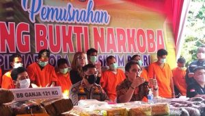 Bareskrim Polri Musnahkan Dua Kwintal Narkotika