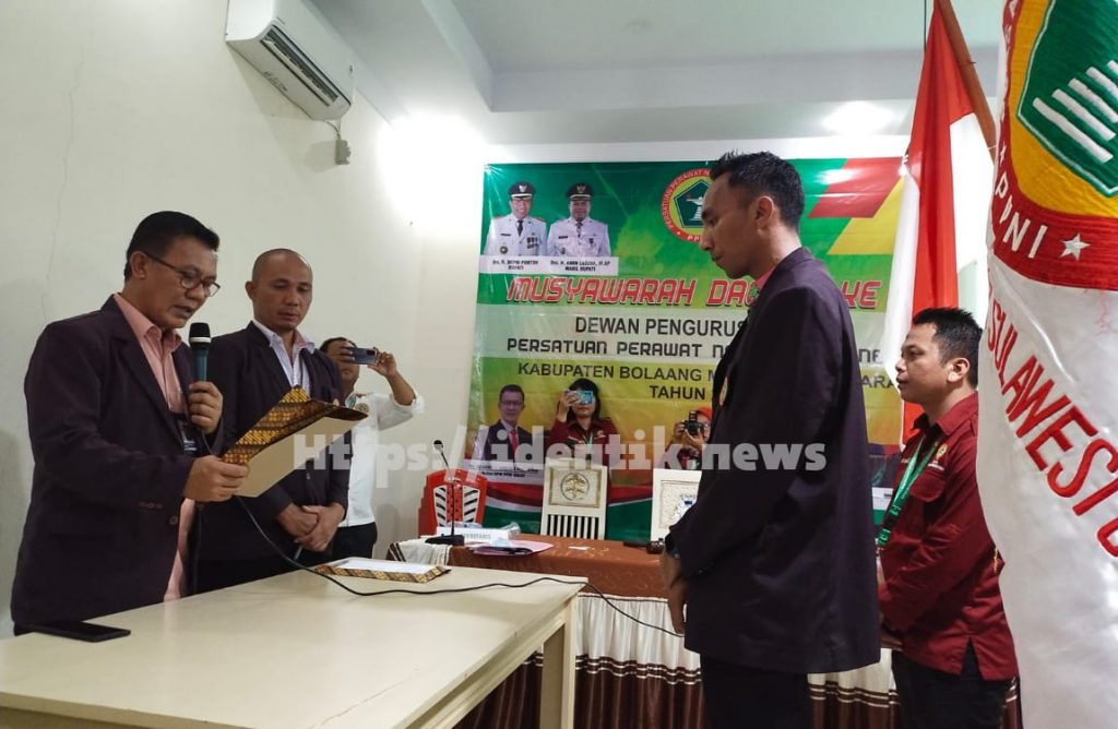 Yosefus Kristiawan Resmi Jabat Ketua DPD PPNI Bolmut