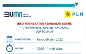 Besok di Bolmut, Wilayah ini Bakal Ada Pemadaman Listrik