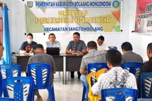 Hadiri Pembentukan Forum Komunikasi Kecamatan Sehat, ini Kata Camat Sangtombolang