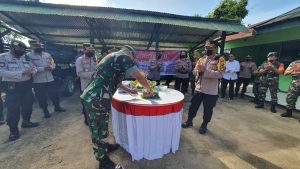 HUT TNI ke-77, Kapolres Areis Aminnulla Beri Surprise di Koramil Kaidipang