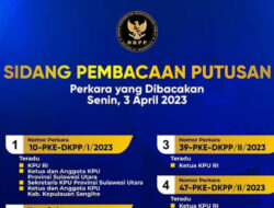 Terjadwal! Besok Putusan DKPP Terhadap Jajaran KPU Sulut