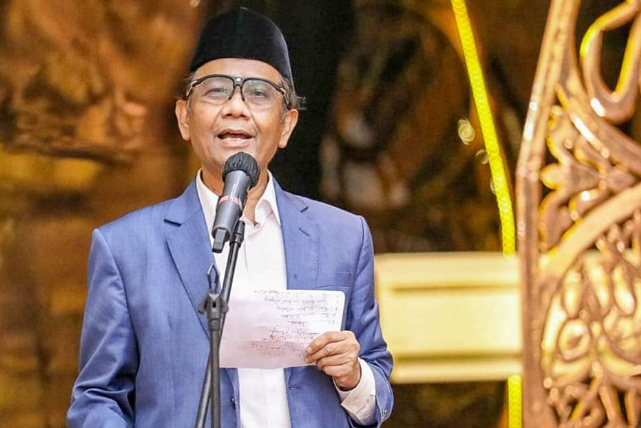Mahfud MD menanggapi terkait namanya disebut oleh Presiden Jokowi menjadi salah satu Cawapres potensial mendampingi Capres Ganjar Pranowo