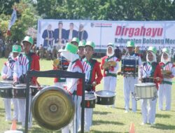 Marching Band Gita Bahana Keidupa Ikut Meriahkan HUT Bolmut ke-16