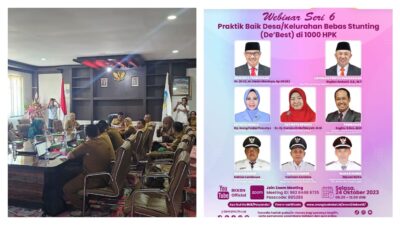 Bolmut Wakili Sulut Tampil Sebagai Desa Bebas Stunting pada Webinar yang Diselenggarakan BKKBN