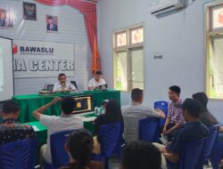 Rapat Dengan Panwaslu Kecamatan, Bawaslu Bolmut Tekankan Pengawasan Pada Tahapan Kampanye