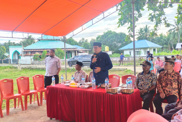 Anggota DPD RI Djafar Alkatiri saat Kunjungan Dapil di Kabupaten Bolmut, Sulut