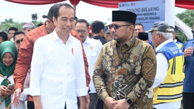 Jokowi Letakkan Batu Pertama Pembangunan Masjid di IKN