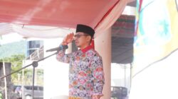 Sirajudin Lasena (Pj Bupati Bolmut) saat memimpin apel perdana tahun 2024 mengatakan, APBD Bolmut sebagai penopang perekonomian di daerah