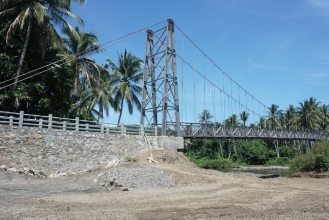 Jembatan Gantung Goyo Bakal Segera Rampung