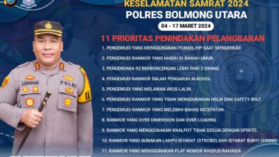 Operasi Samrat 2024 Polres Bolmut