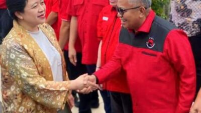 Ketua DPC PDI Perjuangan Bolmut Amin Lasena Bersama Ketua DPP Puan Maharani