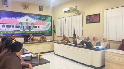 Pelaksanaan Ekspose 10 Proyek Strategis Tahun 2024 Kabupaten Bolmut di Kejari Bolmut Bersama Dinas PUTR