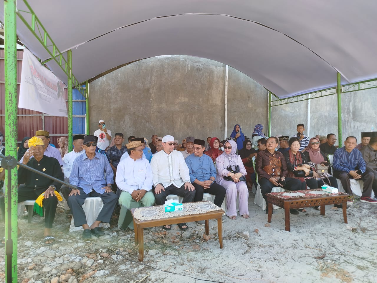 Prosesi Peletakan Batu Pertama Pembangunan Asrama Mahasiswa Bolmut di Palu, Sulawesi Tengah