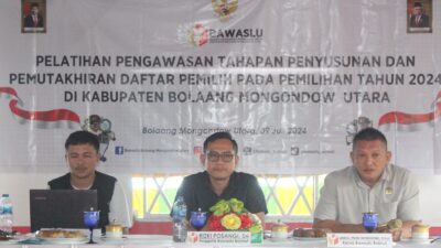 Pelatihan pengawasan tahapan pemutakhiran data pemilih oleh Bawaslu Bolmut