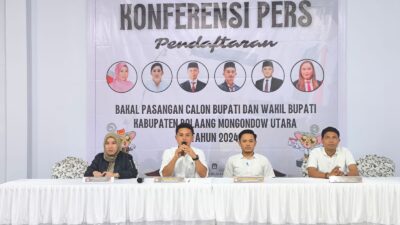 KPU Bolmut Beberkan Waktu Pendaftaran di Pilkada Bolmut