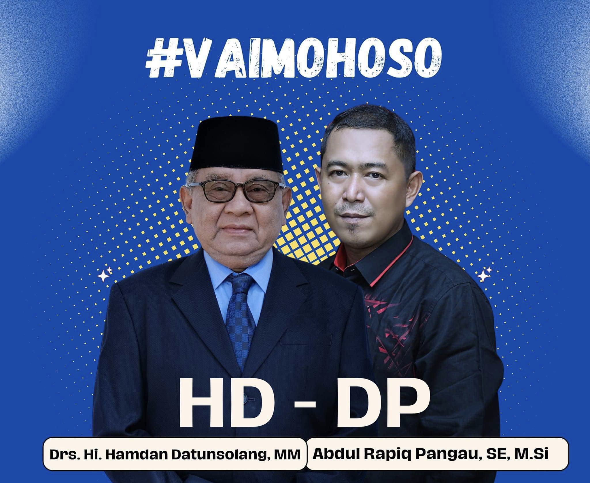 Bakal Calon Bupati Bolmut 2024 Hamdan Datunsolang dan Mohamad Abdul Rafiq Pangau unggul dalam survei