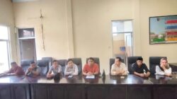 Fraksi Karya Bolmut Maju DPRD Bolmut, saat menggelar konferensi pers