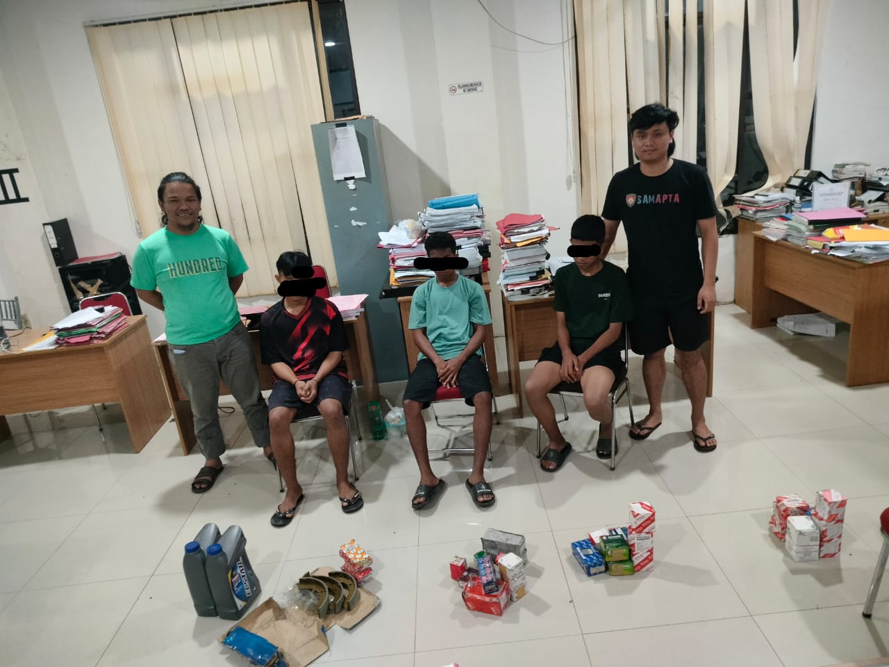Polisi Bekuk 3 terduga pelaku pencurian