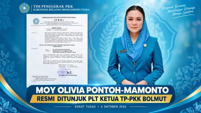 Moy Olivia Pontoh-Mamonto Resmi Pimpin TP-PKK Bolmut